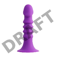 Анальный фаллоимитатор A-Toys Drilly, силикон, фиолетовый, 14 см