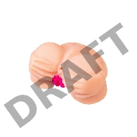 Мастурбатор реалистичный TOYFA Juicy Pussy Nicole с вибрацией , вагина и анус, TPR, телесный, 19 см
