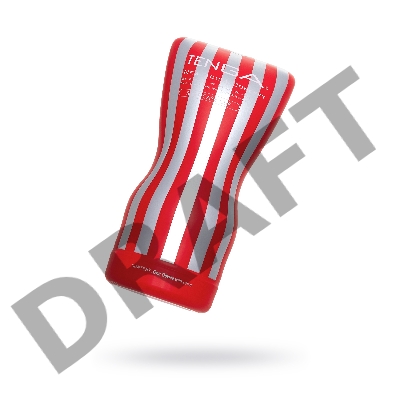 Нереалистичный мастурбатор TENGA  Soft Case Cup, TPE, белый, 15,5 см