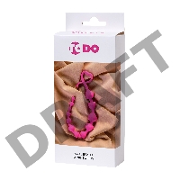 Анальная цепочка ToDo by Toyfa Long Sweety, силикон, розовая, 34 см, Ø 2,7 см