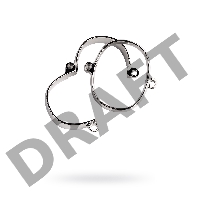 Наручники, TOYFA Metal, металл, серебристые, 11 см