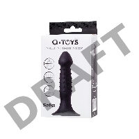 Анальный фаллоимитатор A-Toys Spikn, силикон, черный, 14 см