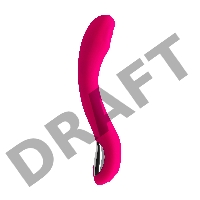 Нереалистичный вибратор LOVENSE Osci 2, силикон, розовый, 22 см
