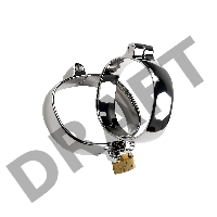 Наручники, TOYFA Metal, металл, серебристые, 11 см
