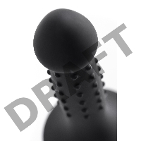 Анальный фаллоимитатор A-Toys Spikn, силикон, черный, 14 см