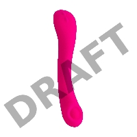 Нереалистичный вибратор LOVENSE Osci 2, силикон, розовый, 22 см