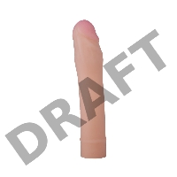 Телесная насадка-удлинитель из неоскин - 19,5 см.