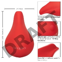 Красный клиторальный вибромассажер Red Hot Glow