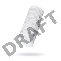 Нереалистичный мастурбатор TENGA 3D  Module, TPE, белый, 11,6 см