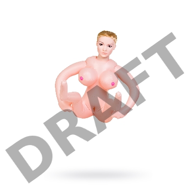 Кукла надувная Dolls-X by TOYF Liliana с реалистичной головой, блондинка, с двумя отверстиями