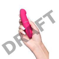 Вибратор Штучки-Дрючки, ABC-пластик, розовый, 12 см
