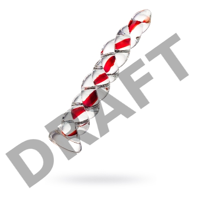 Нереалистичный фаллоимитатор Sexus Glass, стекло, прозрачный, 18 см