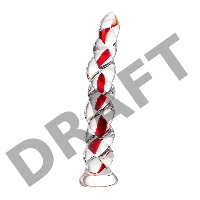 Нереалистичный фаллоимитатор Sexus Glass, стекло, прозрачный, 18 см