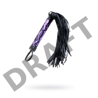 Флоггер с кружевной ручкой TOYFA Marcus, розовый, 38 см