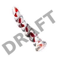 Нереалистичный фаллоимитатор Sexus Glass, стекло, прозрачный, 18 см