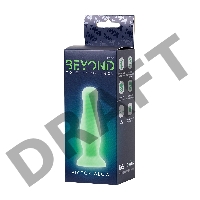 Анальная втулка светящаяся в темноте Beyond by Toyfa Victor Glow, силикон, прозрачный, 10,5 см