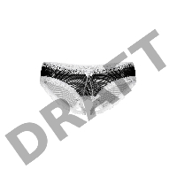Трусики открытые с рюшами SoftLine Collection, черный, M/L