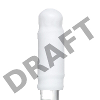 Нереалистичный мастурбатор TENGA 3D  Module, TPE, белый, 11,6 см