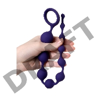 Анальная цепочка ToDo by Toyfa Grape, силикон, фиолетовая, 35 см, Ø 2,7 см