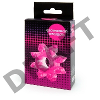 Розовое эрекционное кольцо Cockring star