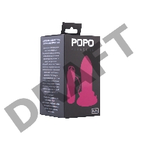 Анальная втулка TOYFA POPO Pleasure, TPR, розовая, 11,9 см