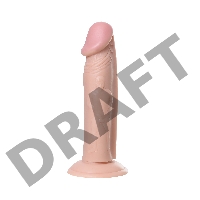 Вибратор TOYFA RealStick Nude реалистичный, PVC, телесный, 7 режимов вибрации, 19,5 см