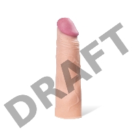 Насадка на пенис TOYFA A-Toys, SoftSkin, телесный, 16,5 см