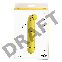 Желтый перезаряжаемый вибратор Flamie - 18,5 см.