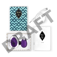 Фиолетовое виброяйцо на радиоуправлении Anna Vibrating Egg Remote