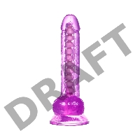 Реалистичный фаллоимитатор A-Toys by TOYFA Celiam, TPE, фиолетовый, 20,5 см