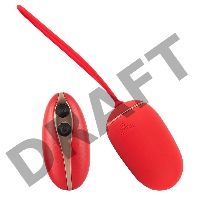 Красное виброяйцо Remote Controlled Love Ball с пультом ДУ