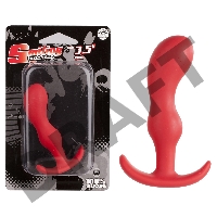 Красный плаг изогнутой формы - 9 см.