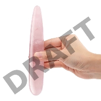 Массажер тонкий le WAND Crystal Slim Wand розовый кварц