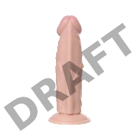 Вибратор TOYFA RealStick Nude реалистичный, PVC, телесный, 7 режимов вибрации, 19,5 см