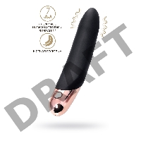 Нереалистичный вибратор WANAME D-SPLASH WATERFALL, силикон, черный, 21,3 см