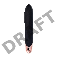 Нереалистичный вибратор WANAME D-SPLASH WATERFALL, силикон, черный, 21,3 см