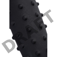 Анальный фаллоимитатор A-Toys Spikn, силикон, черный, 14 см