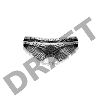 Трусики открытые с рюшами SoftLine Collection, черный, M/L