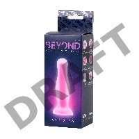 Анальная втулка светящаяся в темноте Beyond by Toyfa Cain Glow, силикон, прозрачный, 10,5 см