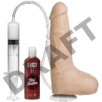 Фаллоимитатор реалистик на присоске с семяизвержением Bust It – Squirting Realistic Cock - White