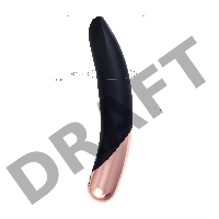 Нереалистичный вибратор WANAME D-SPLASH WATERFALL, силикон, черный, 21,3 см