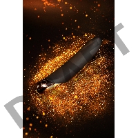 Нереалистичный вибратор WANAME D-SPLASH WATERFALL, силикон, черный, 21,3 см