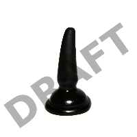 Фаллоимитатор анальный №2 черный