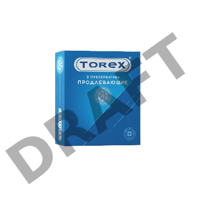 Презервативы продлевающие TOREX  латекс, №3, 18 см