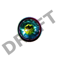 Evolved RAINBOW METAL PLUG MEDIUM Радужная анальная пробка средняя