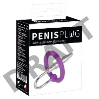 Уретральный Стимулятор с силиконовым кольцом под головку Penis Plug