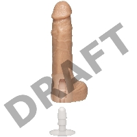 Фаллоимитатор реалистик на присоске с семяизвержением Bust It – Squirting Realistic Cock - White