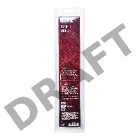 Двусторонний фаллоимитатор Black & Red by TOYFA, ПВХ, красный, 31 см