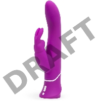 Лиловый вибратор-кролик Curve Rechargeable Rabbit Vibrator - 25,4 см.