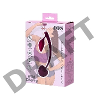 Вагинальный шарик JOS WILD CHERRY, силикон, бордовый, 13 см